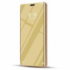 Electroplating Mirror Horizontal Flip Leather Case for Huawei Y6 Pro (2019), with Holder(Gold) - 1