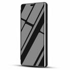 Electroplating Mirror Horizontal Flip Leather Case for OPPO R17 Pro, with Holder(Black) - 1