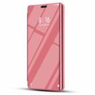 Electroplating Mirror Horizontal Flip Leather Case for OPPO R17 Pro, with Holder(Rose gold) - 1