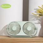 Small Bean Desktop Desktop Double Leaf Usb Mini Fan(Green) - 1