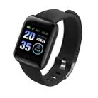 116plus 1.3 inch Color Screen Smart Bracelet IP67 Waterproof, Support Call Reminder/ Heart Rate Monitoring /Blood Pressure Monitoring/ Sleep Monitoring/Excessive Sitting Reminder/Blood Oxygen Monitoring(Black) - 1