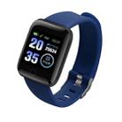 116plus 1.3 inch Color Screen Smart Bracelet IP67 Waterproof, Support Call Reminder/ Heart Rate Monitoring /Blood Pressure Monitoring/ Sleep Monitoring/Excessive Sitting Reminder/Blood Oxygen Monitoring(Blue) - 1