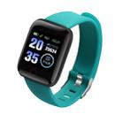 116plus 1.3 inch Color Screen Smart Bracelet IP67 Waterproof, Support Call Reminder/ Heart Rate Monitoring /Blood Pressure Monitoring/ Sleep Monitoring/Excessive Sitting Reminder/Blood Oxygen Monitoring(Green) - 1