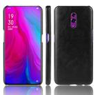 Shockproof Litchi Texture PC + PU Case For Oppo Reno(Black) - 1