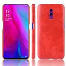 Shockproof Litchi Texture PC + PU Case For Oppo Reno(Red) - 1