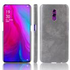 Shockproof Litchi Texture PC + PU Case For Oppo Reno(Gray) - 1