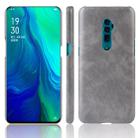 Shockproof Litchi Texture PC + PU Case For Oppo Reno 10x zoom(Gray) - 1