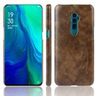 Shockproof Litchi Texture PC + PU Case For Oppo Reno 10x zoom(Brown) - 1