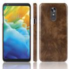Shockproof Litchi Texture PC + PU Case For LG Stylo 5(Brown) - 1
