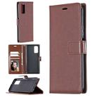 For Huawei Honor 30S Crazy Horse Texture Horizontal Flip Leather Case with Holder & Card Slots & Wallet & Photo Frame(Brown) - 1