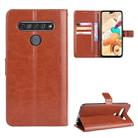 For LG K41S / K51S Retro Crazy Horse Texture Horizontal Flip Leather Case, with Holder & Card Slots & Photo Frame(Brown) - 8