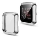 For Fitbit versa 2 Plating TPU All-inclusive Protective Shell(Silver) - 1