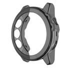 Suitable for Garmin Fenix 5X & 5X Plus Transparent TPU Watch Case(Transparent black) - 1