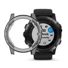 Suitable for Garmin Fenix 5 & 5 Plus transparent TPU Silica Gel Watch Case(Transparent black) - 1