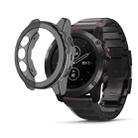 Suitable for Garmin Fenix 5 & 5 Plus transparent TPU Silica Gel Watch Case(Transparent black) - 2