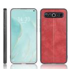 For Meizu 17/17 Pro Shockproof Sewing Cow Pattern Skin PC + PU + TPU Case(Red) - 1