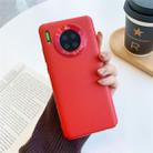 For Huawei Mate 30 All-Inclusive Pure Prime Skin Plastic Case with Lens Ring Protection Cover(Red) - 1