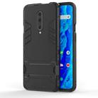 Shockproof PC + TPU Case for OnePlus 7 Pro, with Holder(Black) - 1