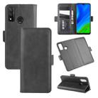 For Huawei P smart 2020 Dual-side Magnetic Buckle Horizontal Flip Leather Case with Holder & Card Slots & Wallet(Black) - 1