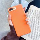 For iPhone 8 Plus / 7 Plus All-Inclusive Pure Prime Skin Plastic Case with Lens Ring Protection Cover(Orange) - 1