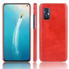 For Vivo V19 (Indonesia) Shockproof Litchi Texture PC + PU Case(Red) - 1