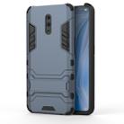 Shockproof PC + TPU Case for OPPO Reno , with Holder(Navy Blue) - 1