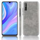 For Huawei Y8p Shockproof Litchi Texture PC + PU Case(Gray) - 1