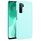 For Huawei P40 LITE 5G/Nova 7 SE Shockproof Crocodile Texture PC + PU Case(Light green) - 1