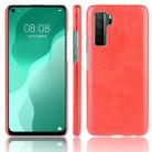 For Huawei P40 LITE 5G/Nova 7 SE Shockproof Litchi Texture PC + PU Case(Red) - 1