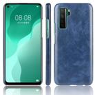 For Huawei P40 LITE 5G/Nova 7 SE Shockproof Litchi Texture PC + PU Case(Blue) - 1