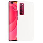 For Huawei Nova 7 Pro Shockproof Crocodile Texture PC + PU Case(White) - 1