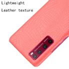 For Huawei Nova 7 Pro Shockproof Crocodile Texture PC + PU Case(Red) - 2