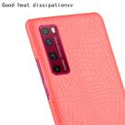 For Huawei Nova 7 Pro Shockproof Crocodile Texture PC + PU Case(Red) - 3