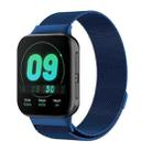 For OPPO Watch 46MM Smart Watch Milanese Stainless Steel Metal Watch Band (Blue) - 1
