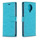 For Xiaomi Redmi K30 Pro Crazy Horse Texture Horizontal Flip Leather Case with Holder & Card Slots & Wallet & Photo Frame(Blue) - 1