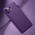 For iPhone 11 Pro Shockproof TPU Soft Edge Skinned Plastic Case(Purple) - 1