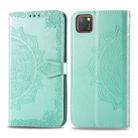 For Huawei Y5P 2020 /  Honor 9S Halfway Mandala Embossing Pattern Horizontal Flip Leather Case with Holder & Card Slots & Wallet & Photo Frame & Lanyard(Green) - 1