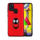 For Samsung Galaxy A21s 360 Rotary Multifunctional Stent PC+TPU Case with Magnetic Invisible Holder(Red) - 1