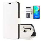 For Motorola Moto G8 Power R64 Texture Single Horizontal Flip Protective Case with Holder & Card Slots & Wallet& Photo Frame(White) - 1