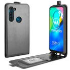 For Motorola Moto G8 Power R64 Texture Single Vertical Flip Leather Protective Case with Card Slots & Photo Frame(Black) - 1