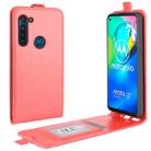 For Motorola Moto G8 Power R64 Texture Single Vertical Flip Leather Protective Case with Card Slots & Photo Frame(Red) - 1