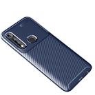 For Motorola Moto G Power Carbon Fiber Texture Shockproof TPU Case(Blue) - 1
