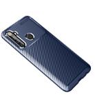 For OPPO Realme 6i Carbon Fiber Texture Shockproof TPU Case(Blue) - 1