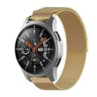 For Honor Magic Watch 2 / Samsung Galaxy Active 2 18mm Milan Stainless Steel Mesh Watch Band(Gold) - 1