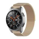 For Honor Magic Watch 2 / Samsung Galaxy Active 2 18mm Milan Stainless Steel Mesh Watch Band(Champagne Gold) - 1