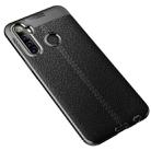 For OPPO Realme 6i Litchi Texture TPU Shockproof Case(Black) - 1