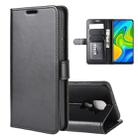 For Xiaomi Redmi Note 9/10X 4G R64 Texture Single Horizontal Flip Protective Case with Holder & Card Slots & Wallet& Photo Frame(Black) - 1