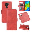For Xiaomi Redmi Note 9/10X 4G Dual-side Magnetic Buckle Horizontal Flip Leather Case with Holder & Card Slots & Wallet(Red) - 1