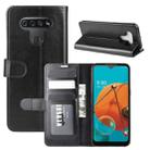For LG K51 R64 Texture Single Horizontal Flip Protective Case with Holder & Card Slots & Wallet& Photo Frame(Black) - 9