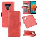 For LG K51 Dual-side Magnetic Buckle Horizontal Flip Leather Case with Holder & Card Slots & Wallet(Red) - 1